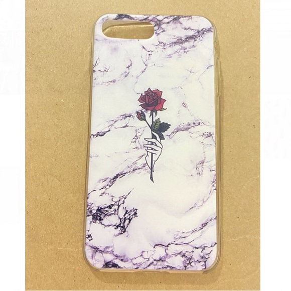iPhone Marble with Rose Phone Case - Picture 1 of 2
